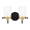 Quoizel Rowland 2-Light Matte Black Vanity Light ROW8615MBK - alternate 1